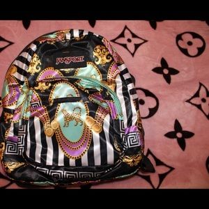 JansSport leopard Versace backpack🐆🖤